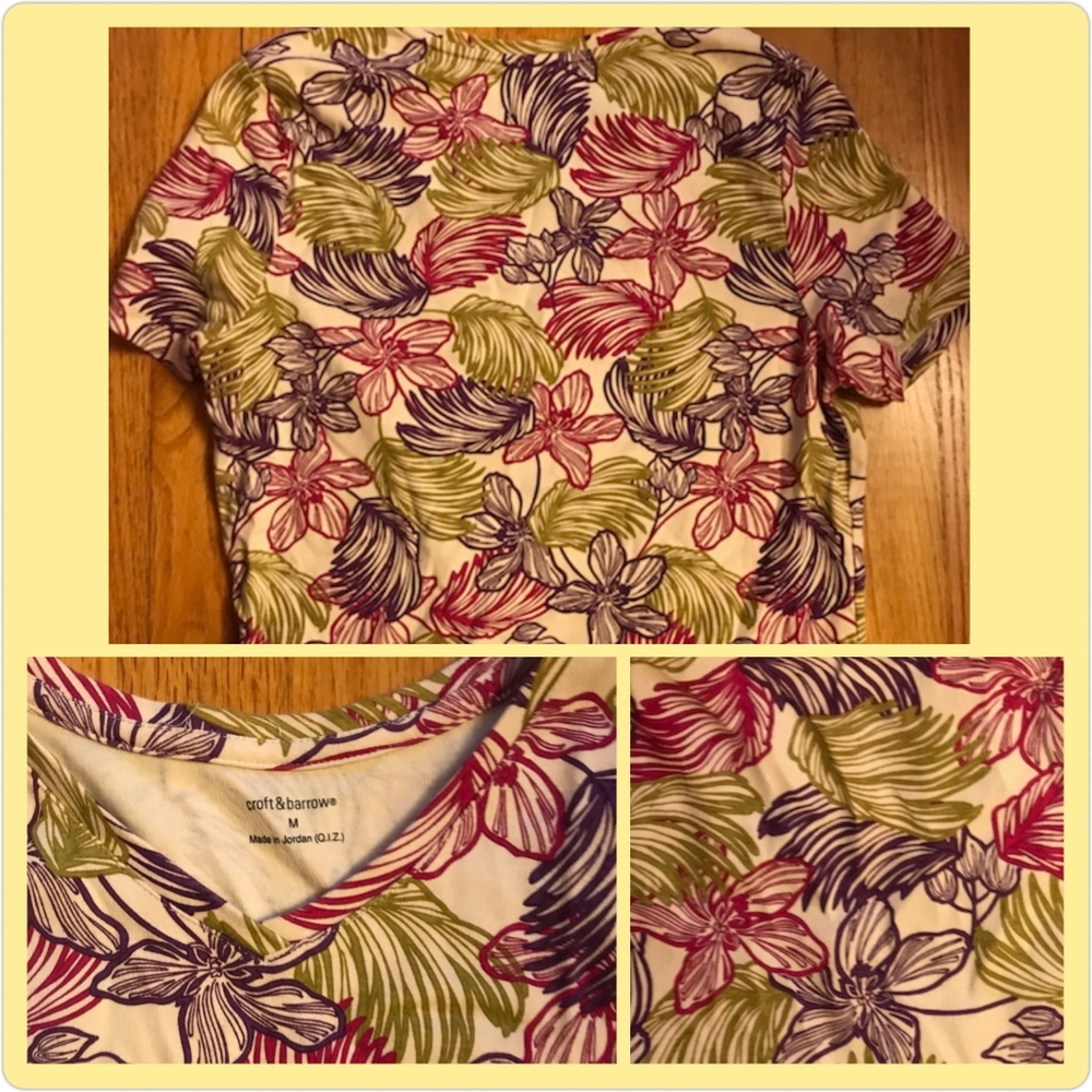 Women's Croft & Barrow Tropical Top